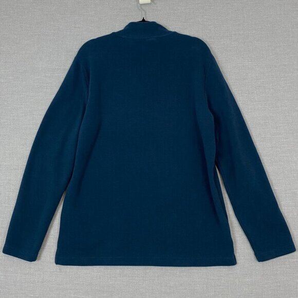 Denver Hayes Modern Fit Pull Over Sweater Sz Large Blue Stretchy Tight Knit - Picture 3 of 6